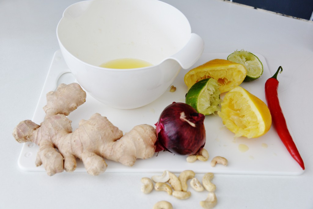 Thai salmalax sallad